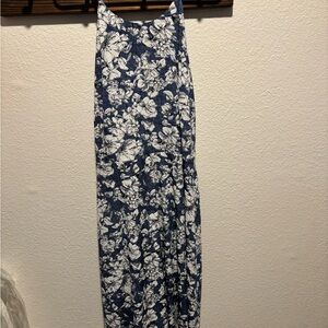 Floral Blue and White Women's Skirt